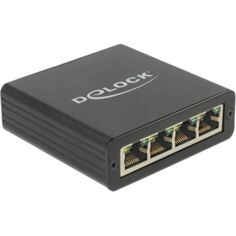 USB 3.2 Gen 1 Adapter, USB-A Stecker  4x RJ-45 Buchse Verwendung:  Erweitern eines Notebooks um 4 RJ-45 Ports (1/4)