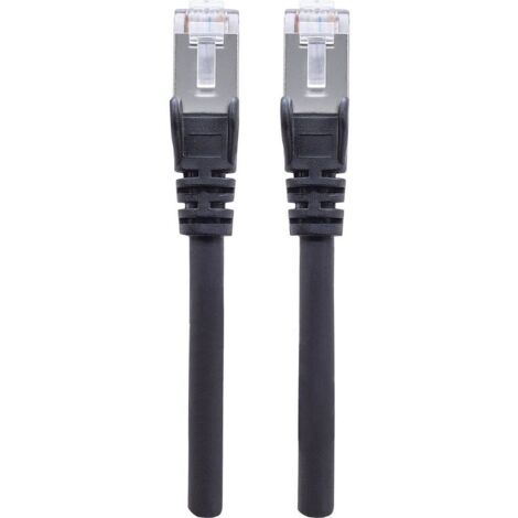 Intellinet 740623 RJ45 Câble réseau, câble patch CAT 6a S/FTP 0.50 m noir feuille de blindage, blindage par tresse, blindé, sans halogène 1 pc(s) X950881 (1/3)
