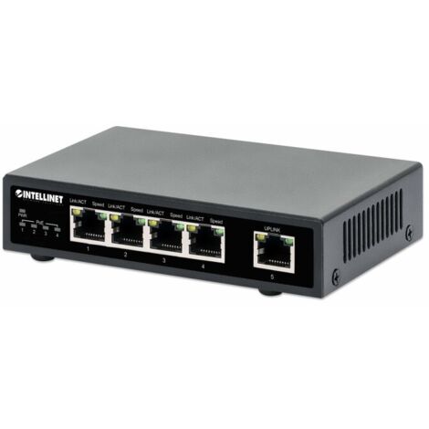 Intellinet - Commutateur Gigabit PoE+ 5 ports - idéal pour les petits bureaux (1/5)