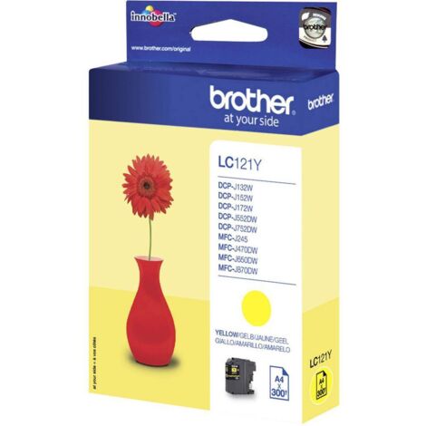Brother LC-121Y cartouche d'encre 1 pièce(s) Original Jaune (1/2)