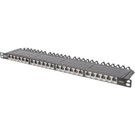 Panneau de brassage 24 ports Digitus DN-91624S-SL-EA CAT 6a 0.5 UH (1/5)