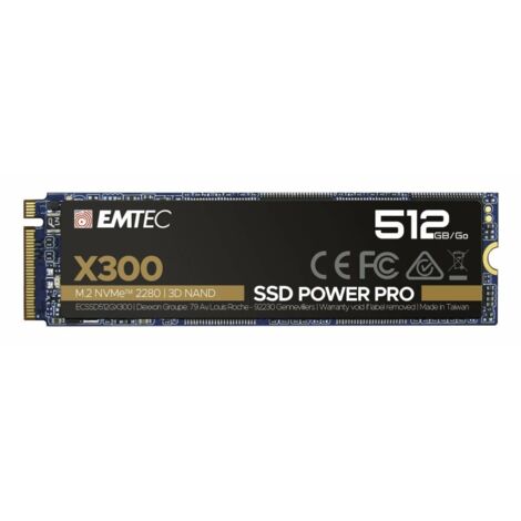 EMTEC SSD 512GB M.2 PCIE X300 NVME M2 2280 (1/3)