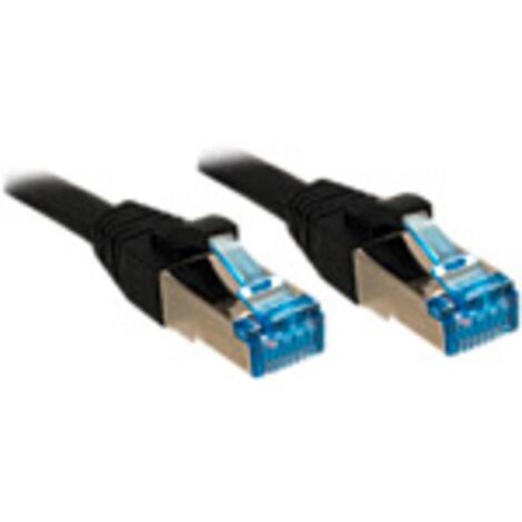 LINDY 47175 RJ45 Câble réseau, câble patch CAT 6a S/FTP 0.30 m noir 1 pc(s) R980221 (1/2)