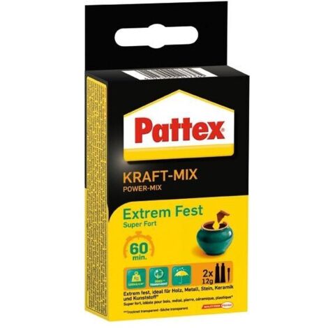 Pattex KraftMix Extrêmement solide Tube2x11ml (Par 6) (1/4)