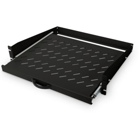 Digitus Étagère extensible noire 48,3x36,7 cm acier (1/3)