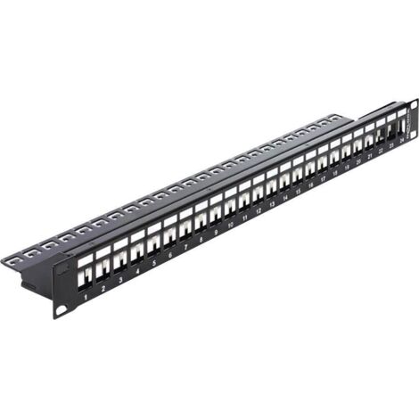 Panneau de brassage 24 ports Delock 43277 non équipé 1 UH A069391 (1/3)