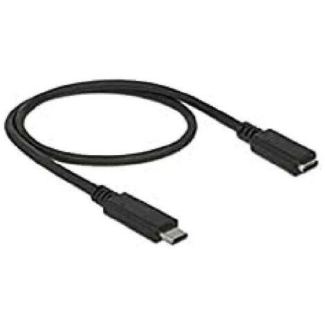Delock Câble USB-C USB-C® mâle, USB-C® femelle 0.50 m noir 85532 (1/2)