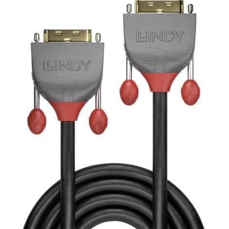 Câbles et adaptateurs audio vidéo LINDY Câble DVI-D Dual Link Anthra Line 3m (1/3)