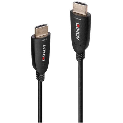 Câble de raccordement LINDY HDMI Fiche mâle HDMI-A 30.00 m noir 38513 8K UHD Câble HDMI (1/5)