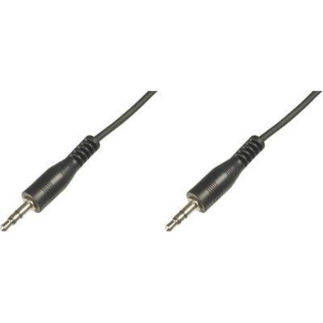 Câble audio Digitus AK-510100-025-S [1x Jack mâle 3.5 mm - 1x Jack mâle 3.5 mm] 2.50 m noir X46566 (1/2)