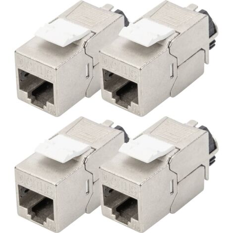 Digitus DN-93617-4 Module RJ45 encastrable Keystone CAT 6a 4 pc(s) Y226223 (1/5)