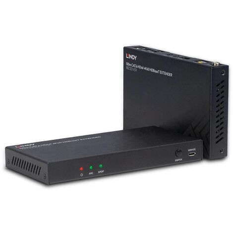 Extender HDBaseT Cat.6 HDMI 4K60, Audio, IR & RS-232, 100m (1/3)