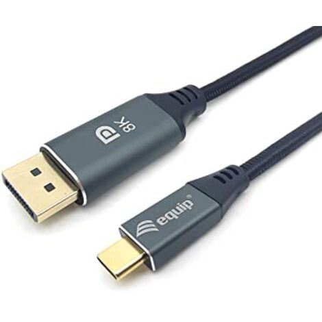 equip 133421 câble USB type-C vers DisplayPort gris 1 m (1/5)