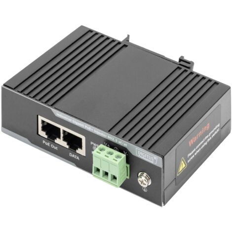 Injecteur PoE Digitus DN-651112 10 / 100 / 1000 MBit/s IEEE 802.3af (12.95 W), IEEE 802.3at (25.5 W) A074392 (1/5)