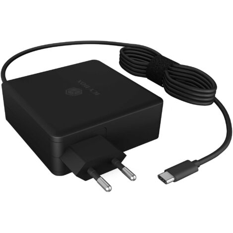 icy-box IB-PS101-PD chargeur noir 20 volts 1,8 m (1/4)