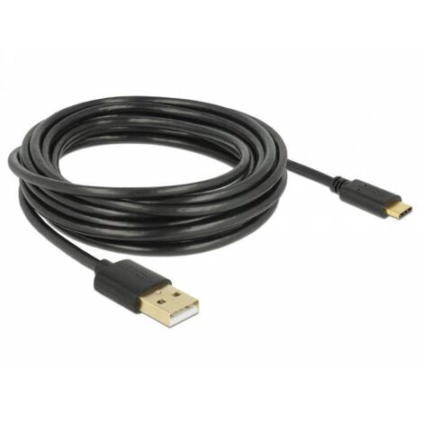Delock Câble USB USB 2.0 USB-A mâle, USB-C® mâle 4.00 m noir 83669 Y460793 (1/2)