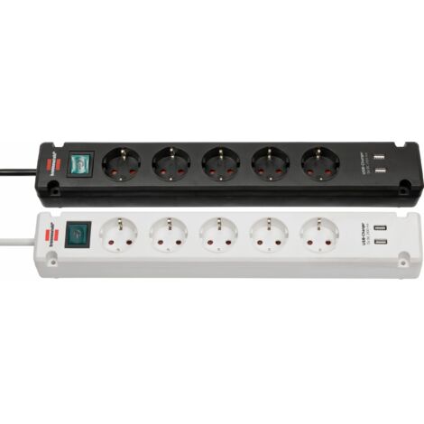 Brennenstuhl Bremounta multiprise 5 prises blanc USB
