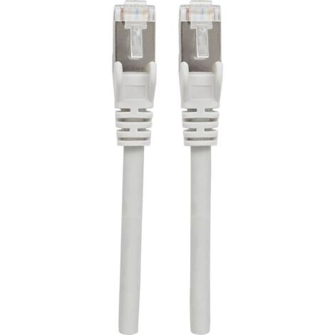 Intellinet 317139 RJ45 Câble réseau, câble patch CAT 6a S/FTP 1.50 m gris feuille de blindage, blindage par tresse, sans halogène 1 pc(s) X053921 (1/3)