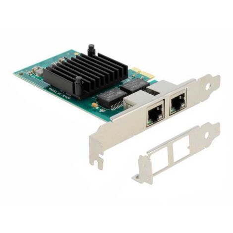delock 88502 Adaptateur PCIe 2.1 Gigabit Ethernet 2 Ports (1/3)