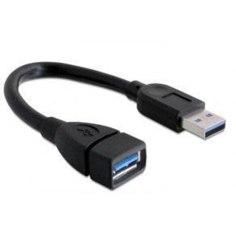 Delock Câble USB USB 3.0 USB-A mâle, USB-A femelle 0.15 m noir 82776 Y462453 (1/2)
