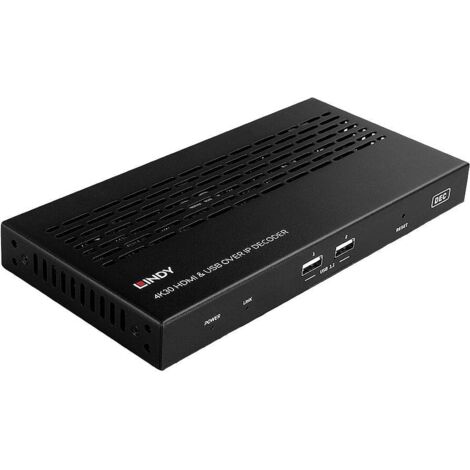 LINDY 4K30 HDMI & USB over IP Extender - Decoder Répéteur (extension) V929883 (1/4)