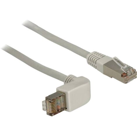 Delock 83515 RJ45 Câble réseau, câble patch CAT 5e S/FTP 1.00 m gris 1 pc(s) A069571 (1/2)