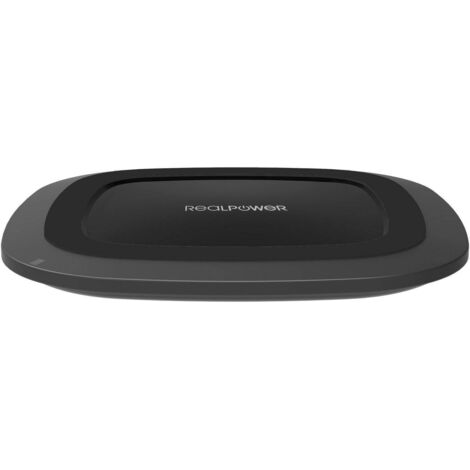 RealPower Chargeur à induction 2000 mA FreeCharge-10 257638 Sorties standard Qi noir (1/5)