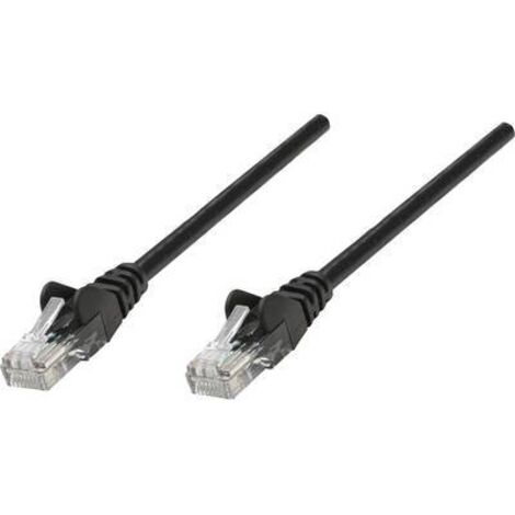 Intellinet 320740 RJ45 Câble réseau, câble patch CAT 5e U/UTP 1.00 m noir 1 pc(s) Y261651 (1/2)