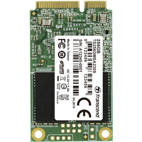 Transcend 230S mSATA 256 Go Série ATA III 3D NAND (1/3)