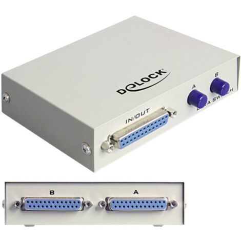 Switch parallèle 2 ports Delock 1982656 beige (1/3)