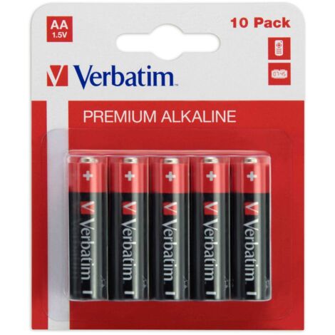1x10 Verbatim Alkaline Batterie Mignon AA LR 06 49875 (1/2)