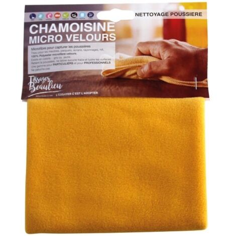 TISSAGES DE BEAULIEU - Chamoisine microvelours 40x50cm spécial mobilier