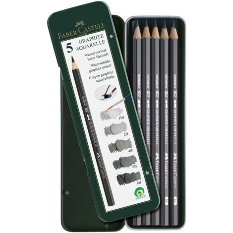 Faber castell crayon graphite aquarelle dans un étui métallique 5 (1/2)