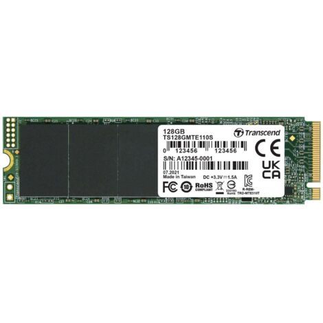Transcend 110S M.2 128 Go PCI Express 3.0 3D NAND NVMe (1/3)