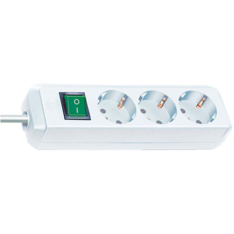 Nedis Brennenstuhl Eco-Line multiprise 3 prises 5m blanc (1/5)