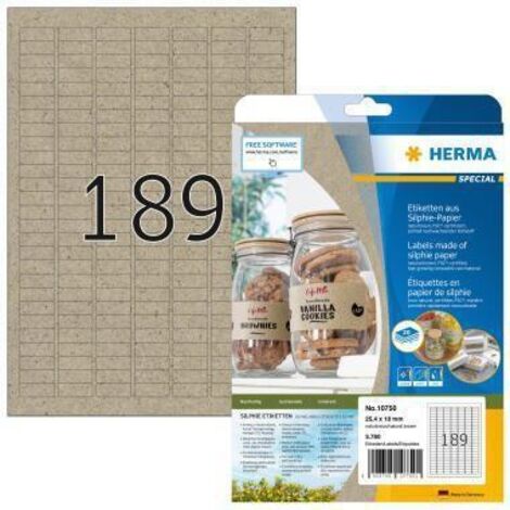 HERMA Etiketten Silphie A4 20 Blatt 25.4x10 (1/2)