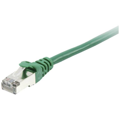 Equip 605546 RJ45 Câble réseau, câble patch CAT 6 S/FTP 10.00 m vert contacts dorés 1 pc(s) X910232 (1/4)