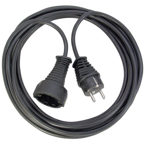 Brennenstuhl H05VV-F 3G1,5 câble électrique noir 2 mètres (1/2)