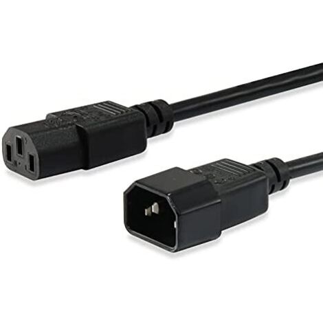 Equip 112101 câble électrique Noir 3 m Coupleur C13 Coupleur C14 (1/4)