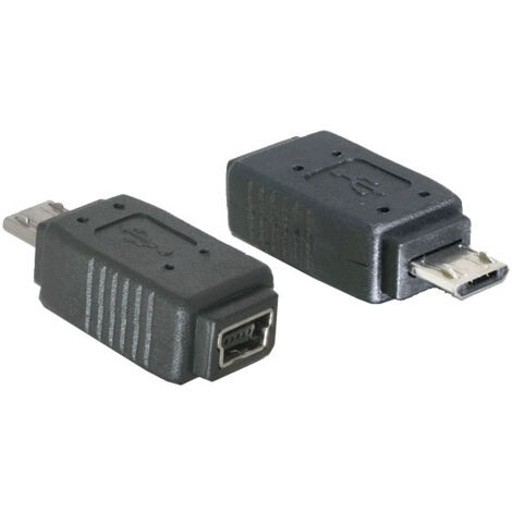 USB Adapter, Micro-USB Stecker  Mini-USB Buchse Verwendung:  Anschließen eines Mini-USB Geräts an einen Micro-USB Port (1/2)