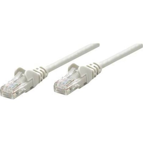 Intellinet 319812 RJ45 Câble réseau, câble patch CAT 5e U/UTP 5.00 m gris 1 pc(s) Y263911 (1/2)