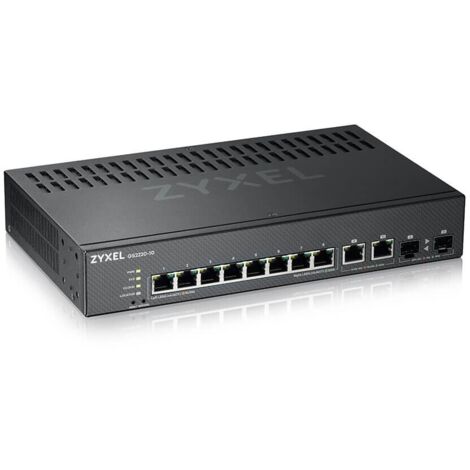 Zyxel GS2220-10-EU0101F commutateur réseau Géré L2 Gigabit Ethernet (10/100/1000) Noir (1/4)