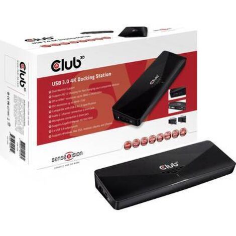 CLUB3D CSV-3103D The Club 3D Universal USB 3.1 Gen 1 UHD 4K Docking station DisplayLink™ (1/3)
