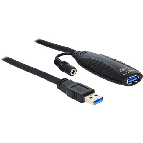 USB 3.2 Gen 1 Aktivverlängerungskabel, USB-A Stecker  USB-A Buchse Verwendung: Verlängert ein USB-Kabel um 10 Meter inklusive Signalverstärkung (1/4)