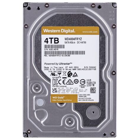 Western Digital WD Gold WD4004FRYZ - 4 TB, 3,5 Zoll, SATA 6 Gbit/s (1/3)