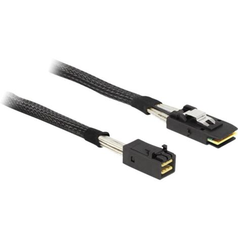 Delock disque dur Câble de raccordement [1x Mini SAS mâle (SFF-8643) - 1x Mini SAS mâle (SFF-8643)] 0.50 m noir A069751 (1/3)