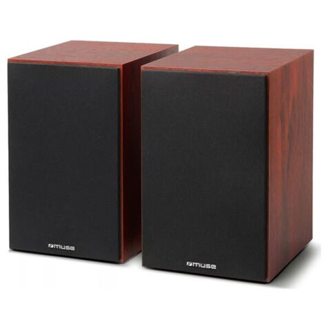 Enceintes bibliothèque Muse M-610 SH 120W Bois - Paire (1/4)