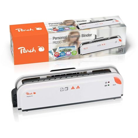 Peach PB200-70 Relieuse Thermique Blanche Compacte