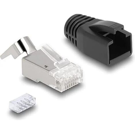 Delock Ensemble de fiches modulaires RJ45 noir 25 pièces (1/3)