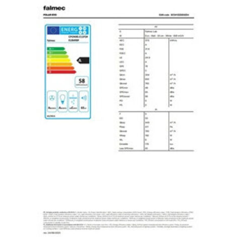 Hotte décorative murale Falmec POLAR1111 EVO blanc (1/5)